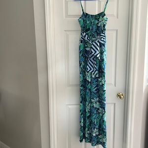 Lilly Pulitzer blue and green jumpsuit!